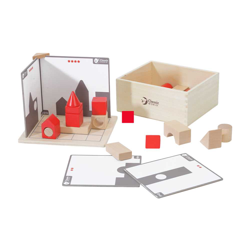 Classic World - Building Blocks - Spatial Thinking Game & Activity Cards