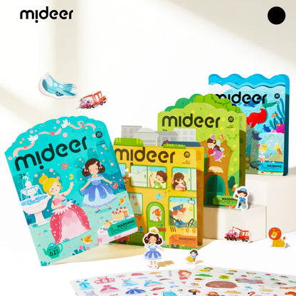 Mideer - Reusable Jelly Sticker Set - Princess Dess-Up - 61pcs