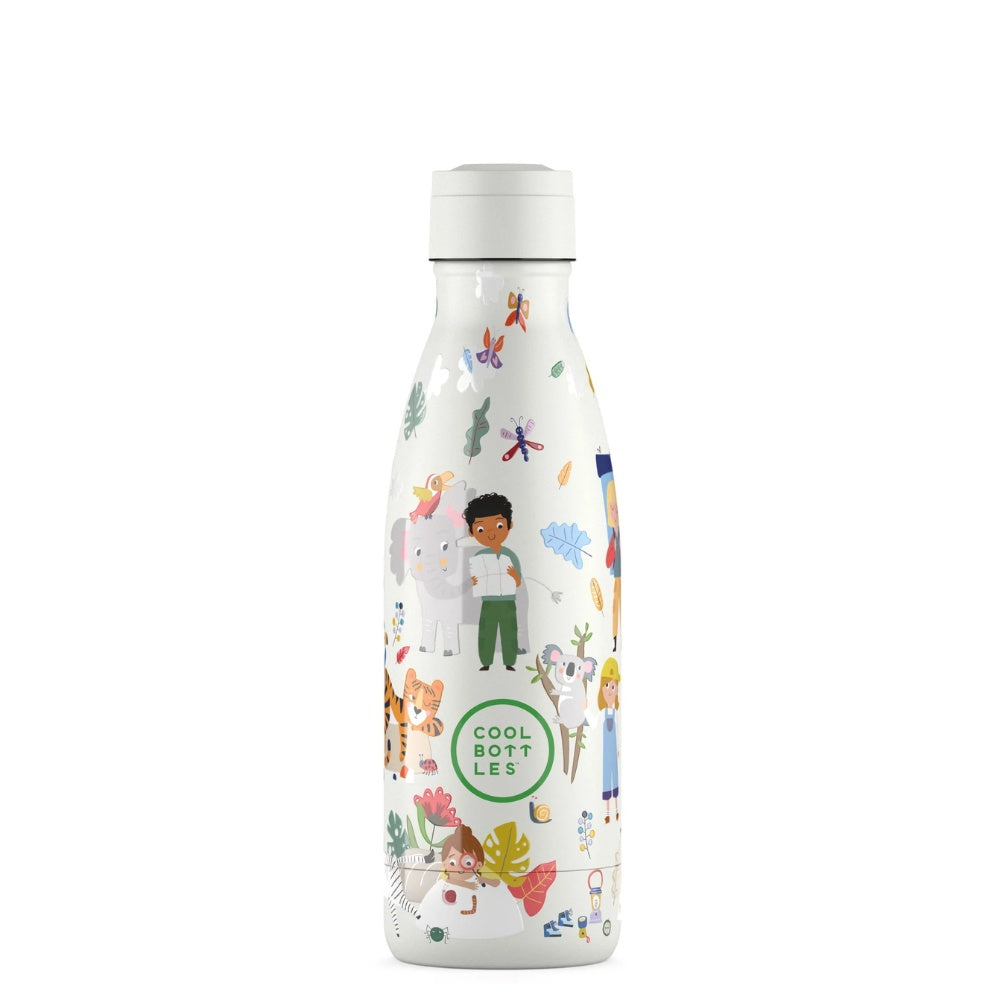 Cool Bottles - Kids Triple-Insulated Water Bottle - Curious Explorers 350ml