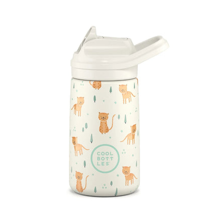 Cool Bottles - Kiddies Triple-Insulated Water Bottle - Whisker Kittens 350ml