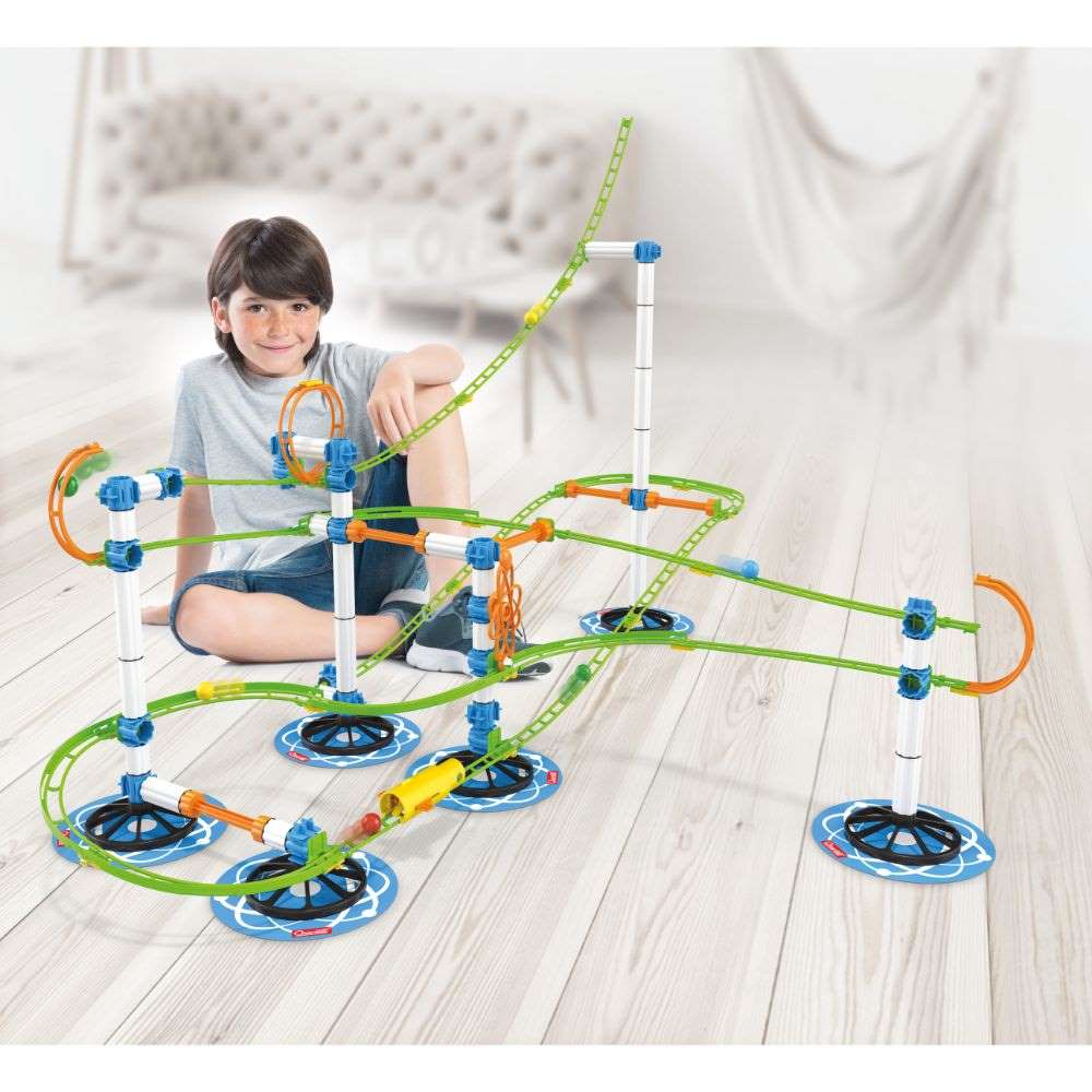 Quercetti - Skyrail Evolution Multi-Way Roll-Way Marble Run - Motherhood
