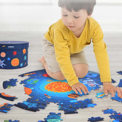 Mideer - Round Puzzle - Wondering Through Space - 150pcs