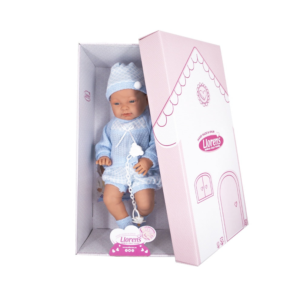 Llorens - Anatomically Correct Baby Boy Doll with Clothing: Hugo - 45cm