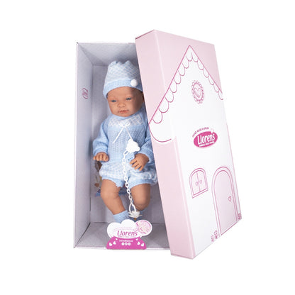 Llorens - Anatomically Correct Baby Boy Doll with Clothing: Hugo - 45cm