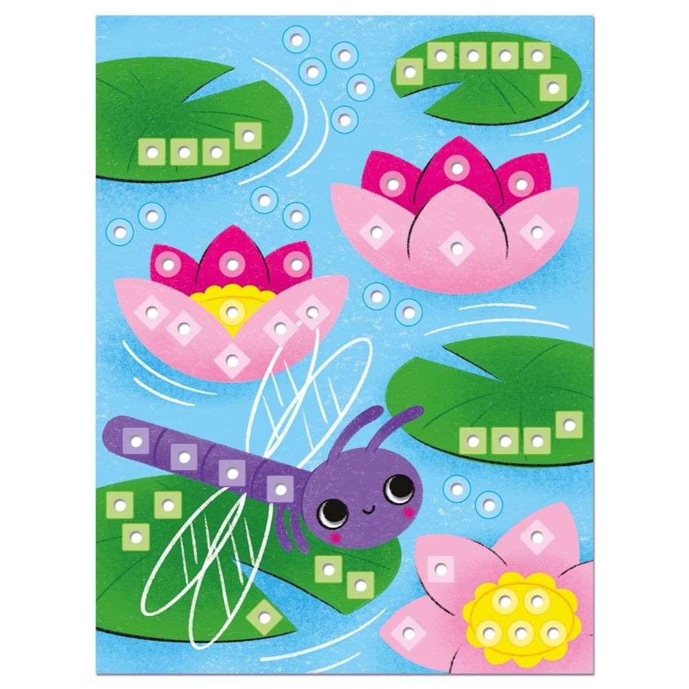 Quercetti - FantaColor Nature Peg Board Set - Mosaic Art Activity with Pattern Cards