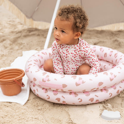 Swim Essentials - Baby Paddle Pool - Old Pink Leopard 60cm