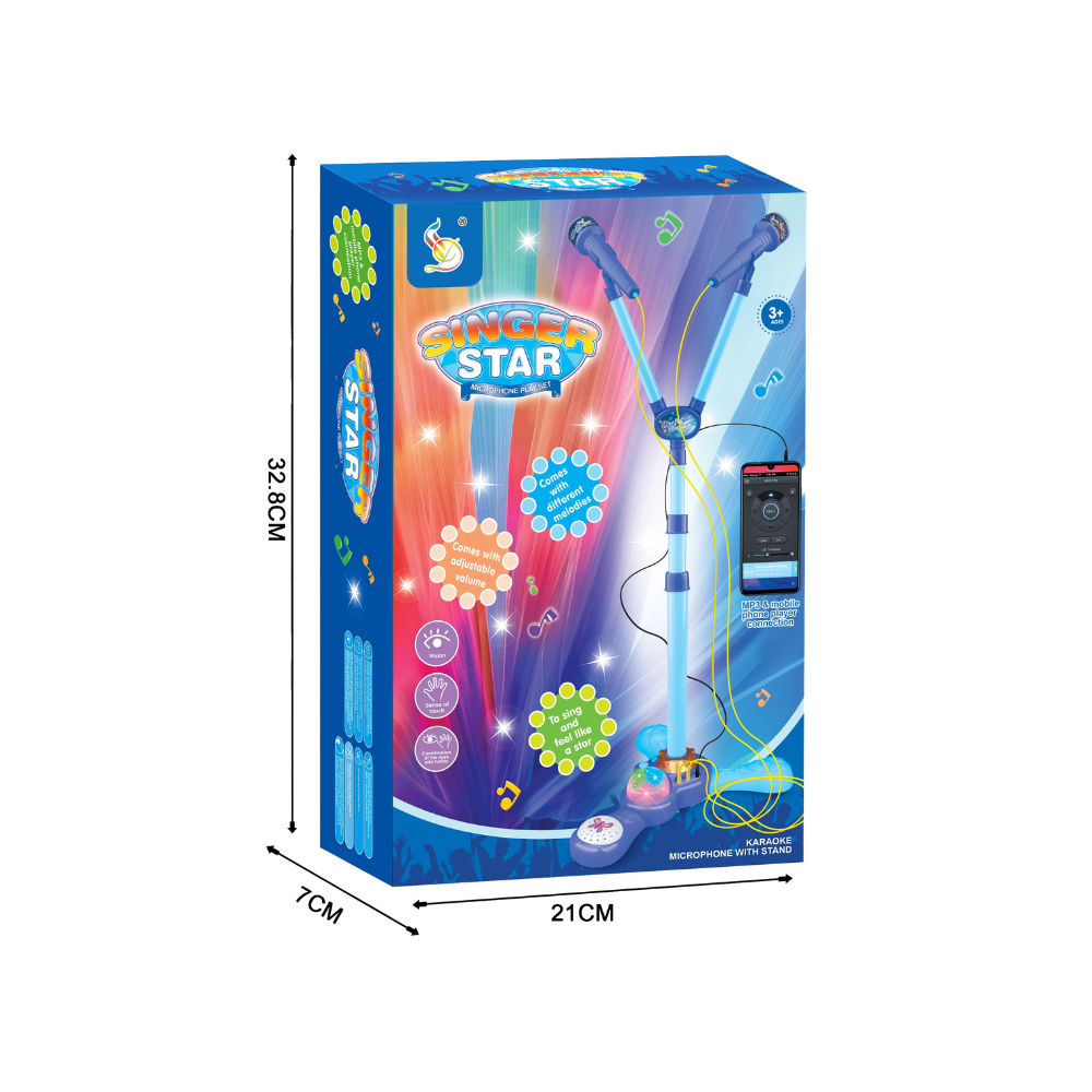 Cogo - Electric Dual Microphone Set for Kids - Includes Cable & Lights - Motherhood