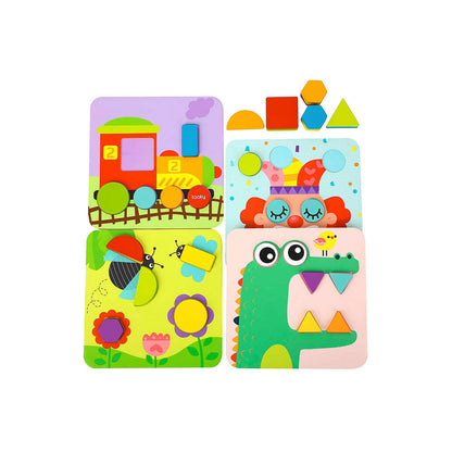 TookyToy - 4-in-1 Shape Puzzles - Motherhood