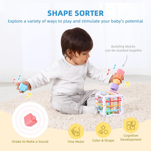 TookyToy - Montessori Activity Box The Babbler Playset - 12 Months+