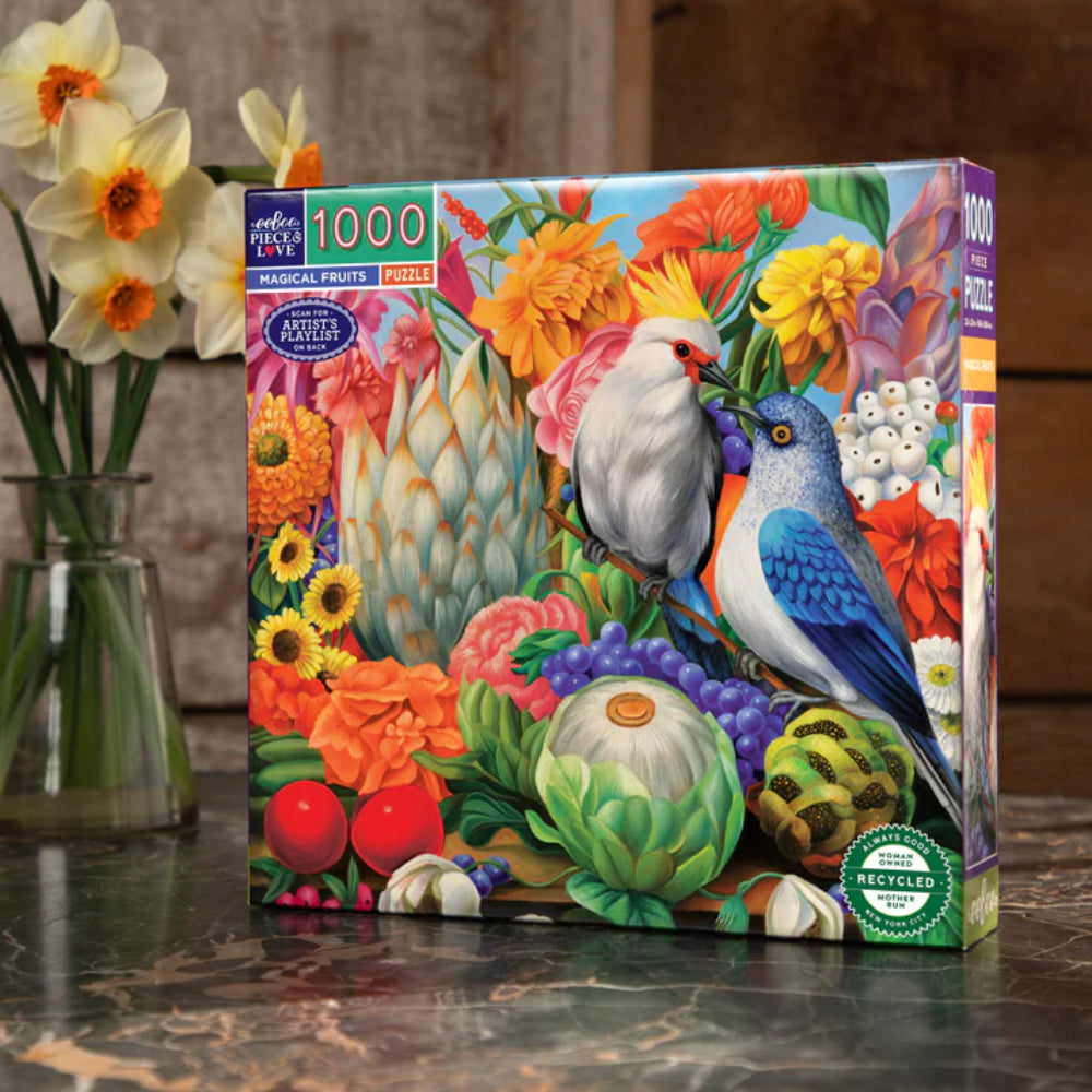 eeBoo - Magical Fruits 1000 Piece Square Puzzle