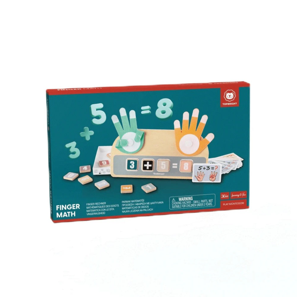 TopBright - Montessori Finger Counting Hand Math Toy - 44 Pieces