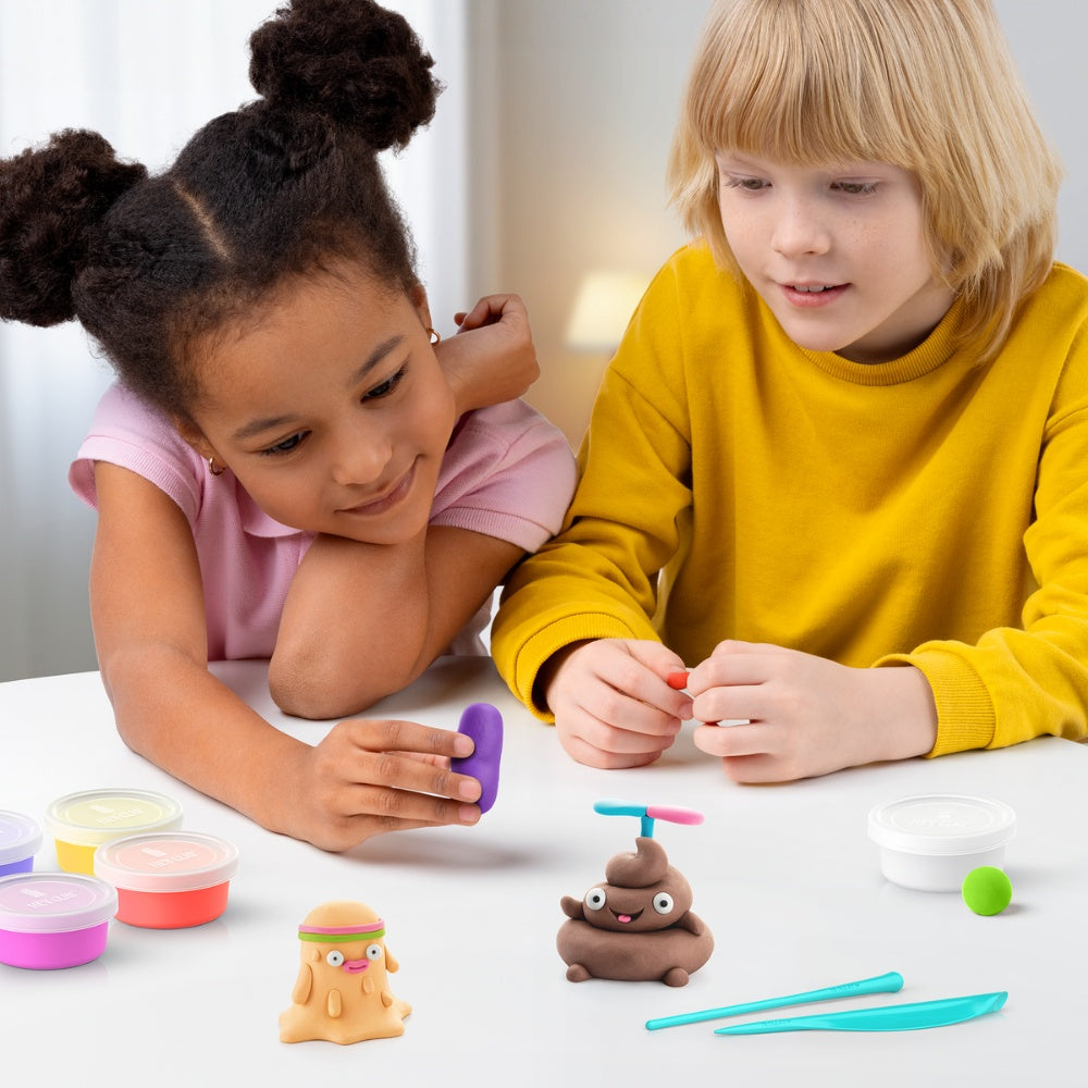 Hey Clay - Modelling Air-Dry Clay with Fun Interactive App - Poop Oops, 16 cans