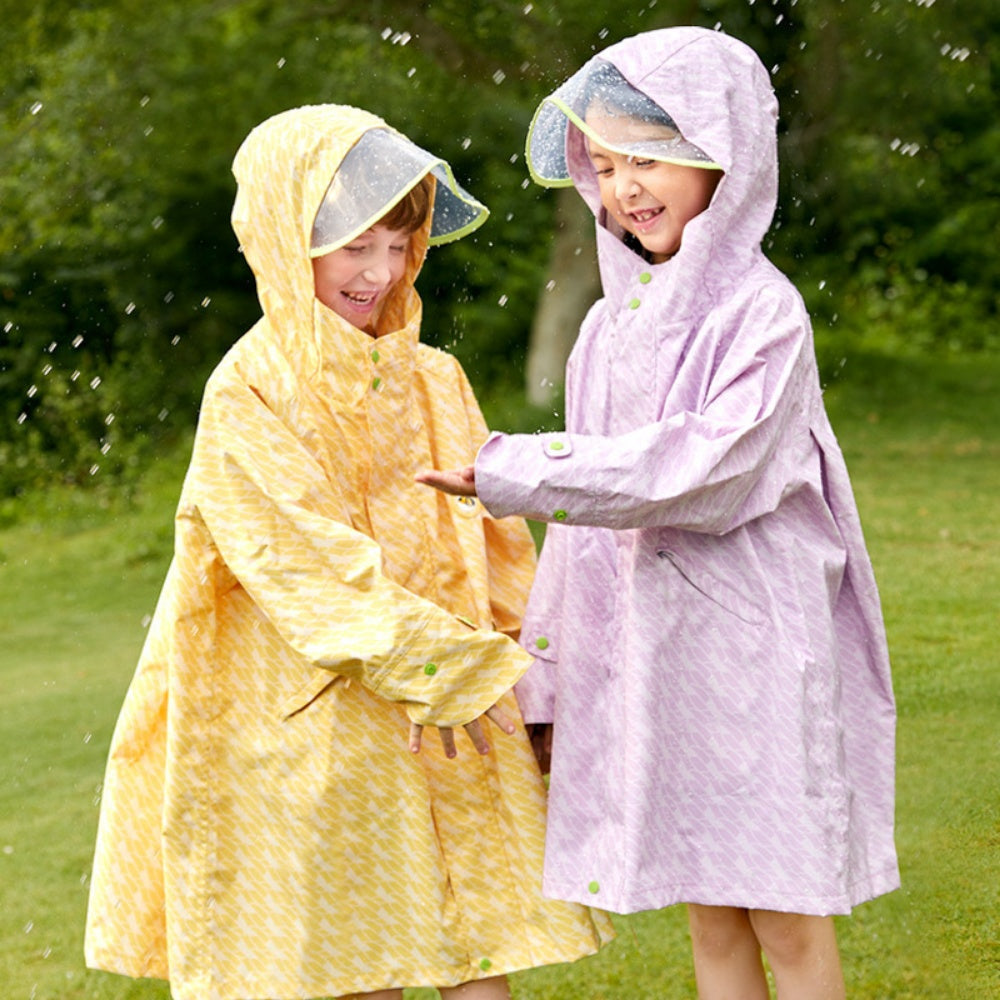 Mideer - Kids Raincoat with Hidden Bag Space - Wheat Yellow (M)