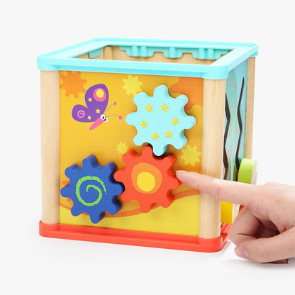 TopBright - 5-in-1 Garden Play Cube: Montessori Activity Toy