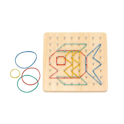 TookyToy - Creative Rubber Band: Fine Motor Geoboard Activity Set