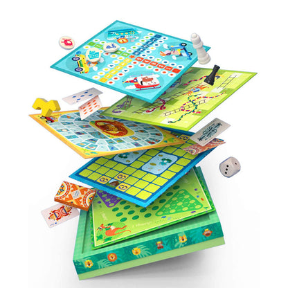 Mideer - 32-in-1 Classic Board Games Set for Kids and Family