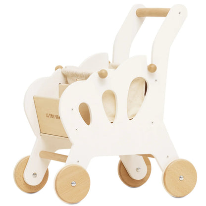 Le Toy Van - Wooden Shopping Grocery Trolley & Bag