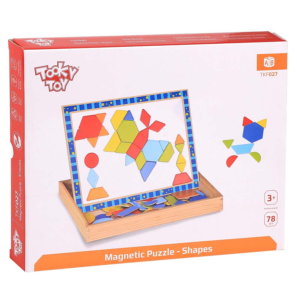 TookyToy Magnetic Shapes Puzzle Set