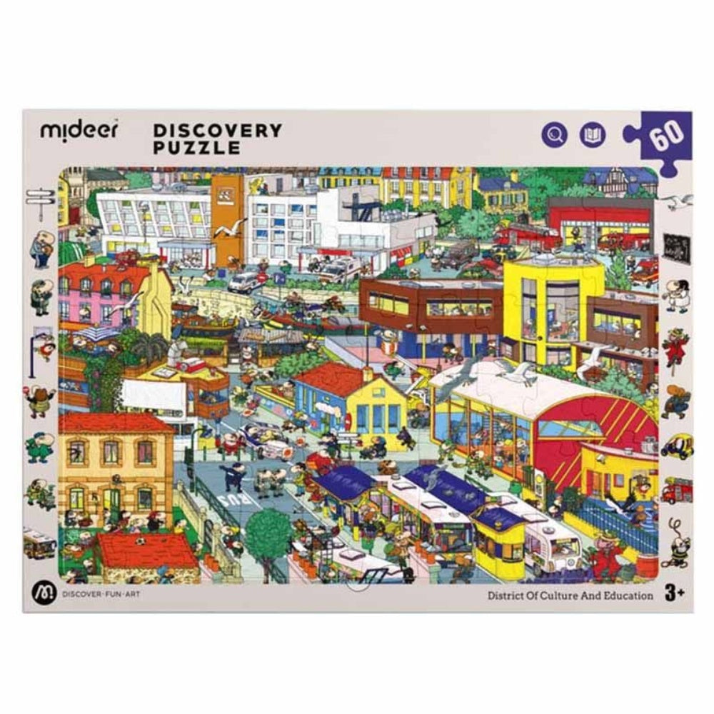 Mideer - Big City Small City Discovery Puzzle: 60 Pieces