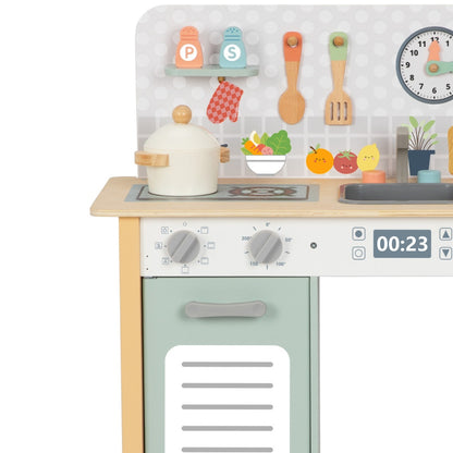 hi Pando - Pretend & Play - Wooden Kitchen Set - 8pcs