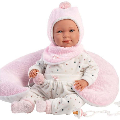 Llorens - Baby Girl Doll with Crying Mechanism & Clothing: Mimi - 42cm - Motherhood