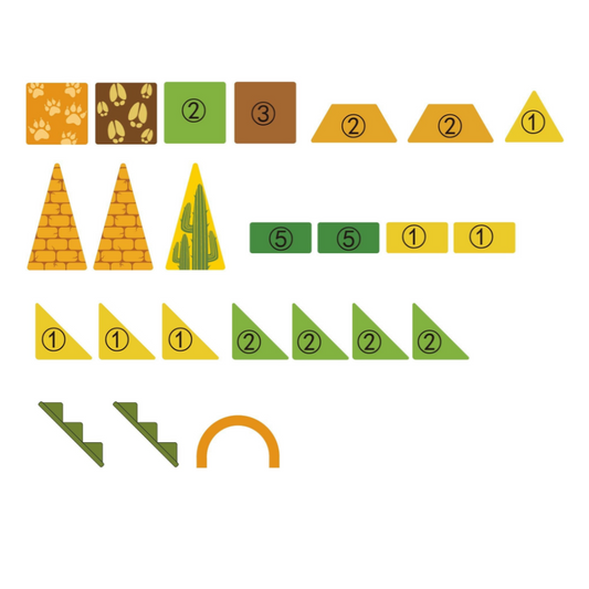 Magnetic Tiles - Wild Animals Set - 30 Pieces