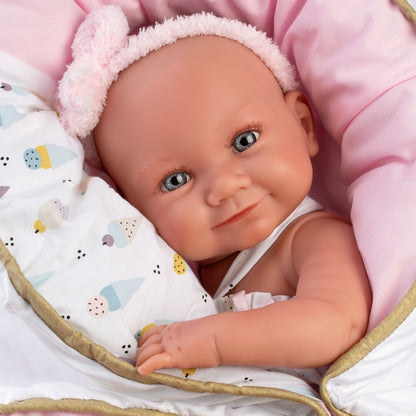 Llorens - Anatomically Correct Baby Girl Doll with Clothing & Mat: Nica - 40cm