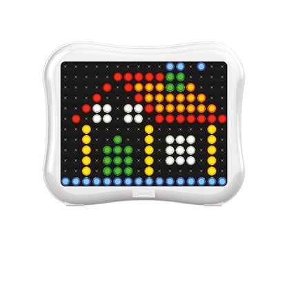 Quercetti - Light Up Peg Board - Illuminated Mosaic Art Activity for Kids