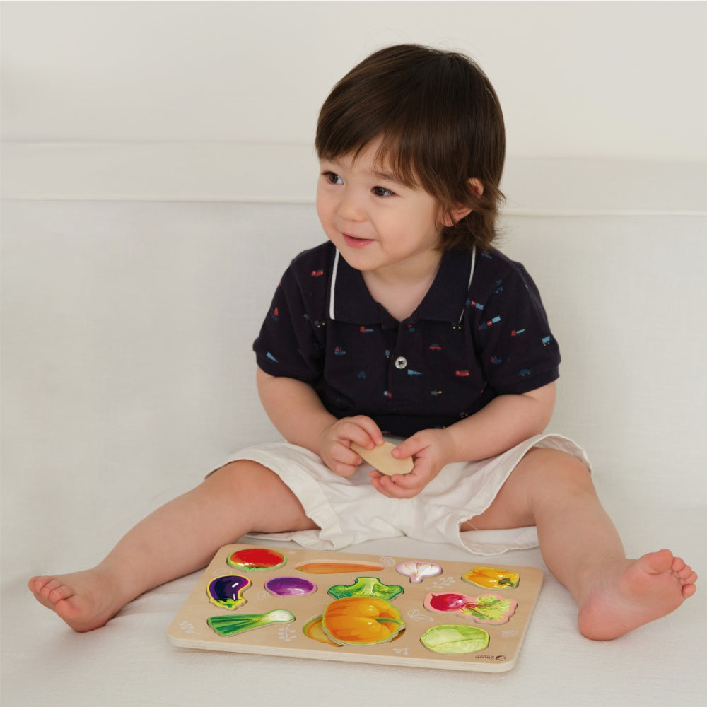 Classic World - Wooden Puzzle - Vegetable - 12pcs