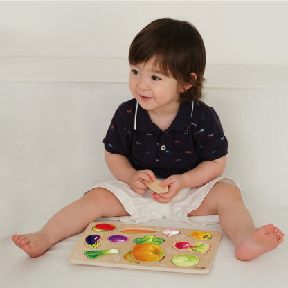Classic World - Wooden Puzzle - Vegetable - 12pcs