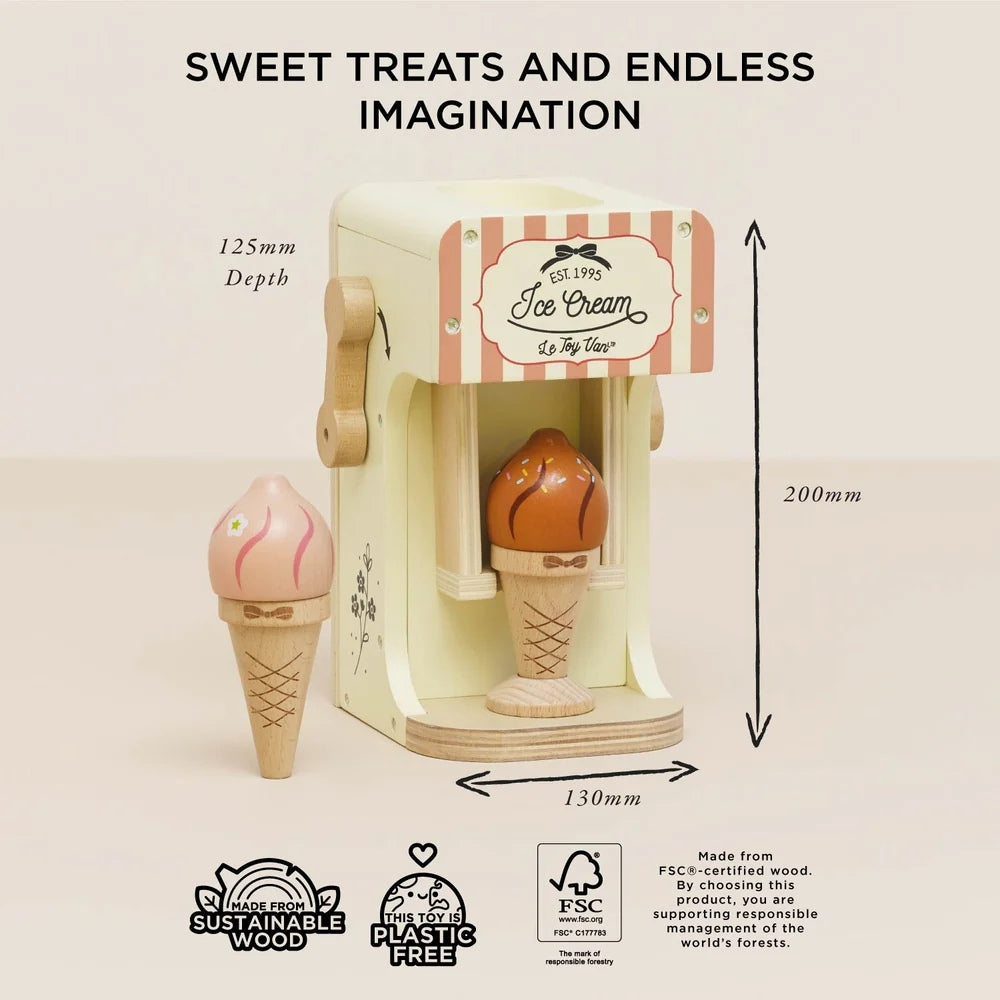 Le Toy Van - Ice Cream Machine & Play Food Cones