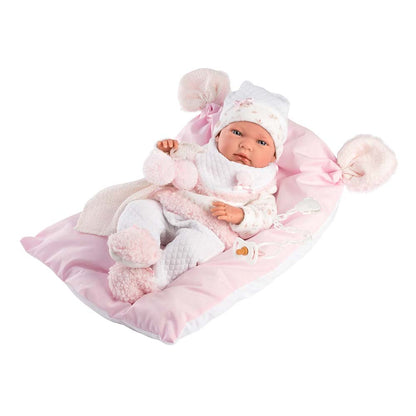 Llorens - Baby Girl Doll With Clothing And Accessories: Nica With Cushion - 40cm