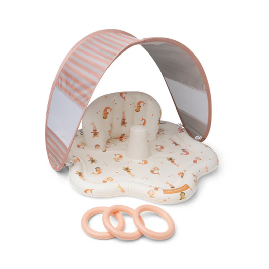 Swim Essentials - Baby Splash Mat with Sunshade - Mermaid Bubbles 76cm