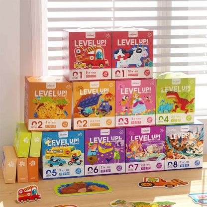 Mideer - Level Up Puzzles - 3-in-1 - Level 3 City Teamers