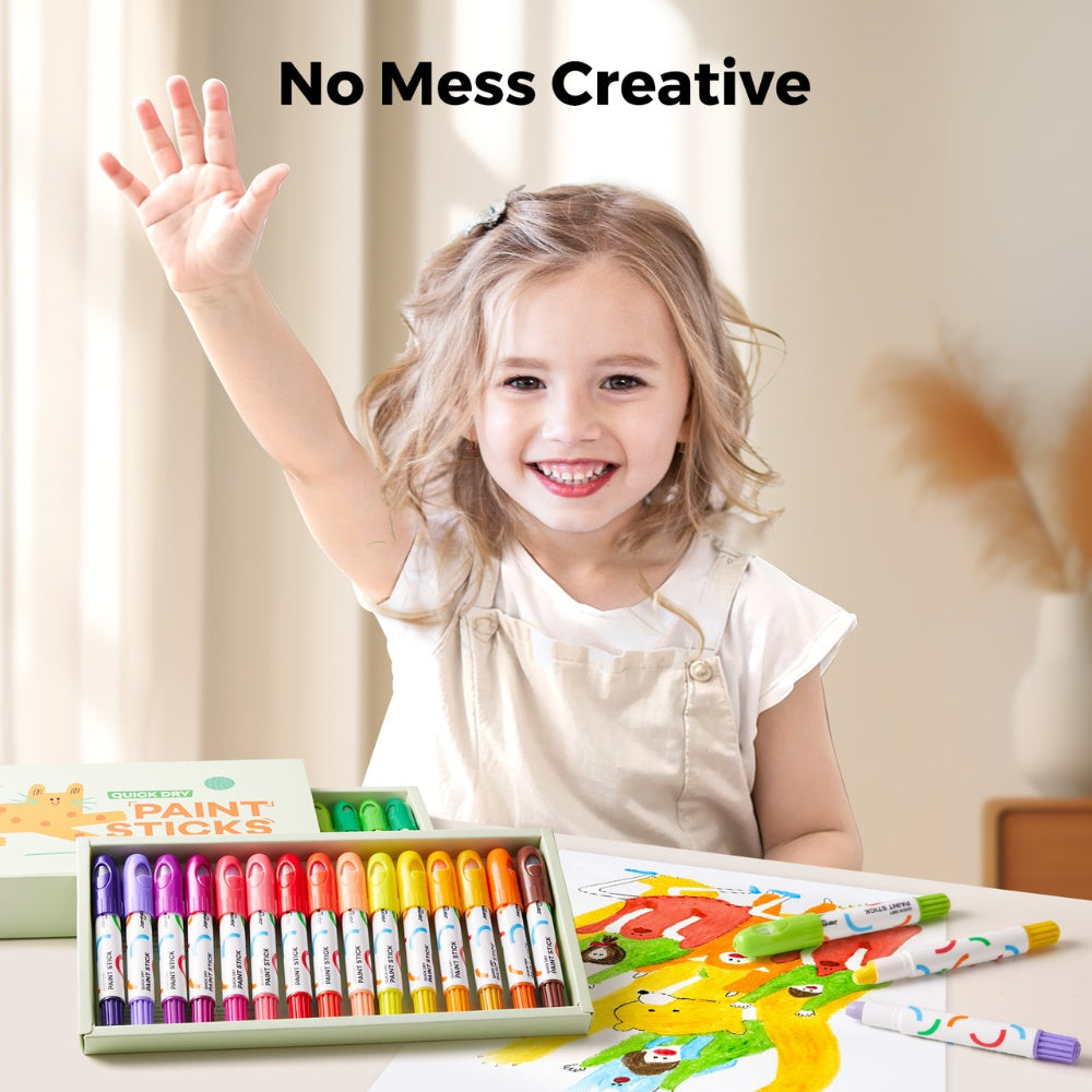 Jar Meló - Twistable Washable Silky Crayons - Wet & Dry Art Set - 30 Colours