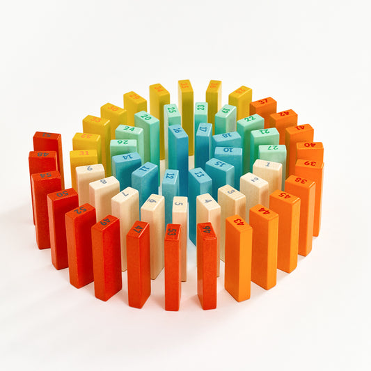Classic World - Deluxe Colourful Stacking Game - 55pcs - Motherhood