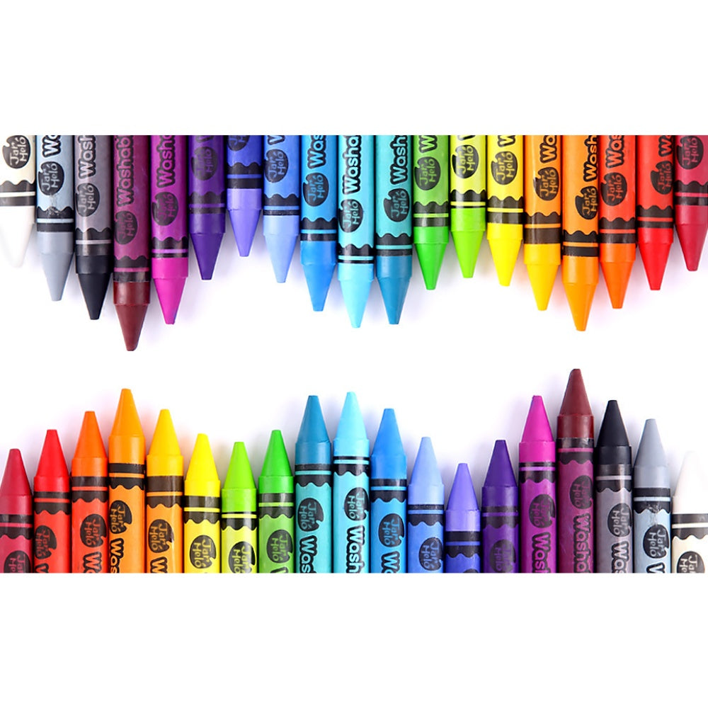 Jar Meló - Wax Crayons - Washable Non-Toxic - 16 Colours