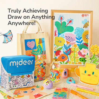 Mideer - Acrylic Markers with Doodle Bag - Brush Tip - 24 Colours