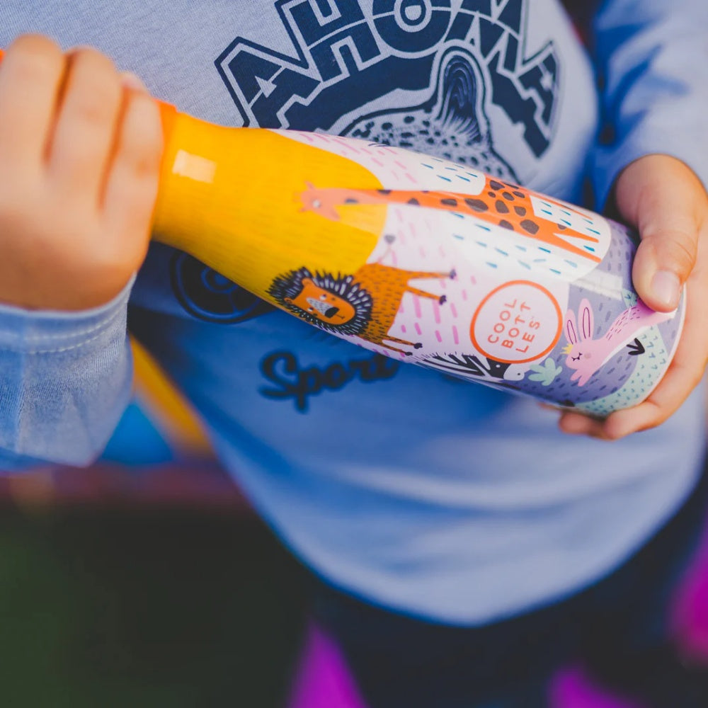 Cool Bottles - Kids Triple-Insulated Water Bottle - Savannah Kingdom 260ml