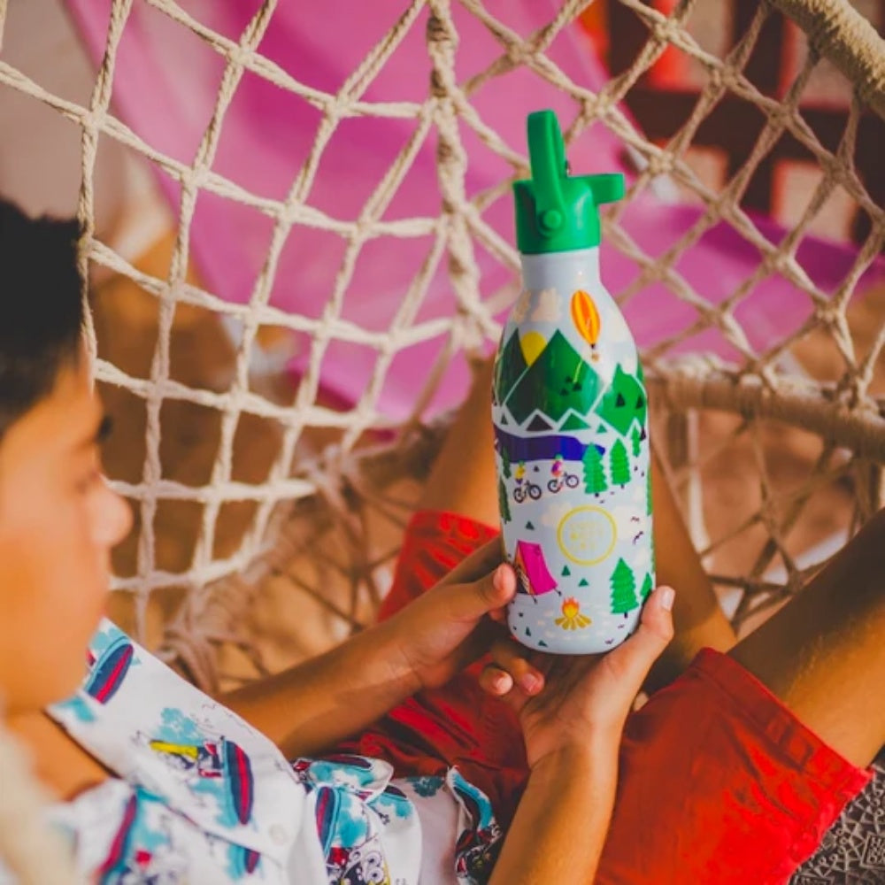 Cool Bottles - Kids Triple-Insulated Water Bottle - Outdoor Adventure 500ml