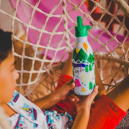 Cool Bottles - Kids Triple-Insulated Water Bottle - Outdoor Adventure 500ml