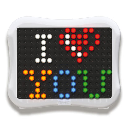 Quercetti - Light Up Peg Board - Illuminated Mosaic Art Activity for Kids