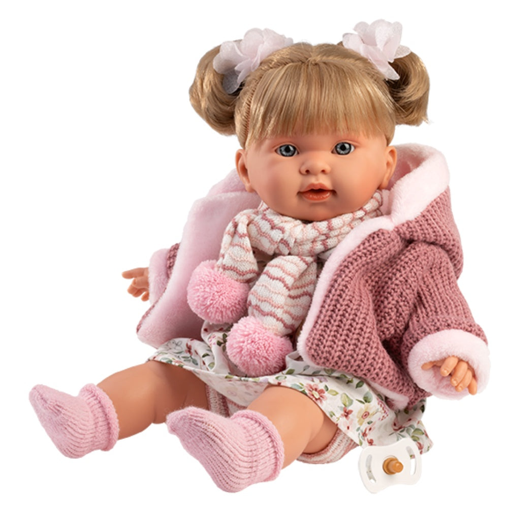 Llorens - Baby Girl Doll with Crying Mechanism, Clothing & Accessories: Alexandra - 42cm