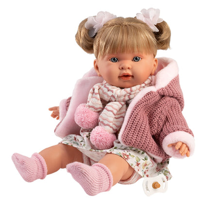 Llorens - Baby Girl Doll with Crying Mechanism, Clothing & Accessories: Alexandra - 42cm