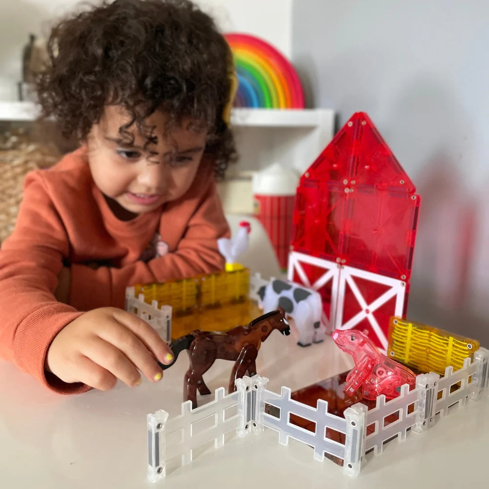 Magna-Tiles - Magnetic Construction Set - Farm Animals Set - 25pcs