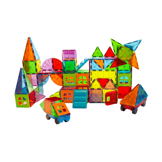 Magna-Tiles - Magnetic Construction Set - Metropolis Set - 110pcs
