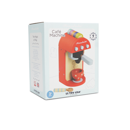 Le Toy Van - Wooden Toy Coffee Machine & Pods - 9pcs