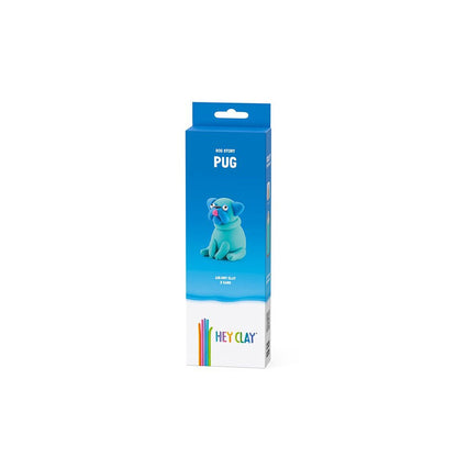 Hey Clay - Modelling Air-Dry Clay with Fun Interactive App - Pug, Series Dog Story, 3 cans