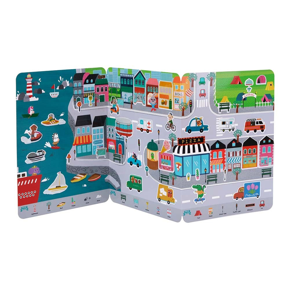 TookyToy - Silicone Sticker Book - Busy City