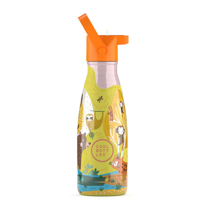 Cool Bottles - Kids Triple-Insulated Water Bottle - Jungle Park 260ml